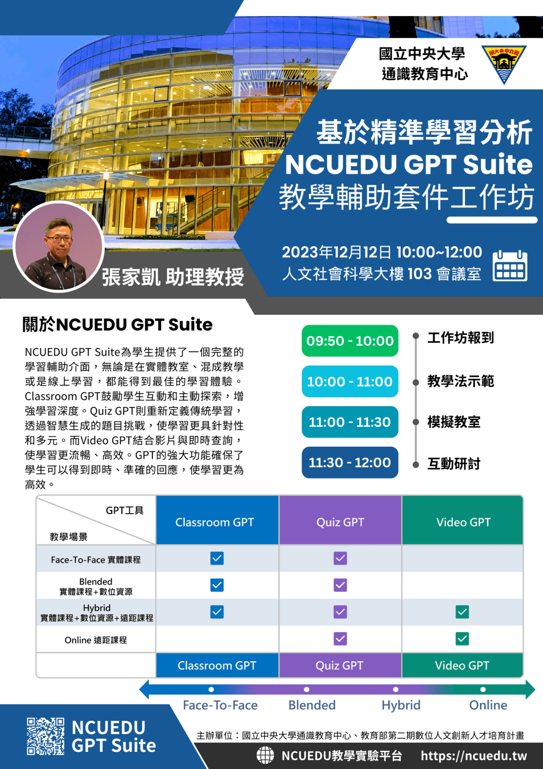NCUEDU GPT Suite教學輔助套件工作坊